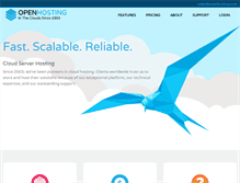 Tablet Screenshot of openhosting.com